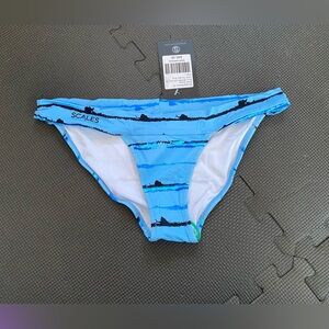 Scales Gear banded bottom AC bikini bottoms, L NWT
